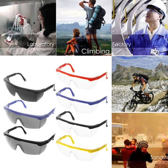 10 PCS Outdoor Safety Glasses Spectacles Eye Protection Goggles Dental Work Eyewear(Black Frame Black Lens)