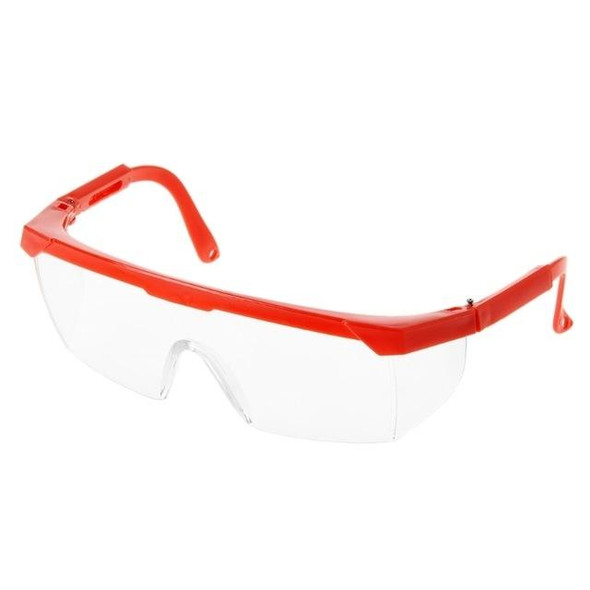 10 PCS Outdoor Safety Glasses Spectacles Eye Protection Goggles Dental Work Eyewear(Red Frame White Lens)