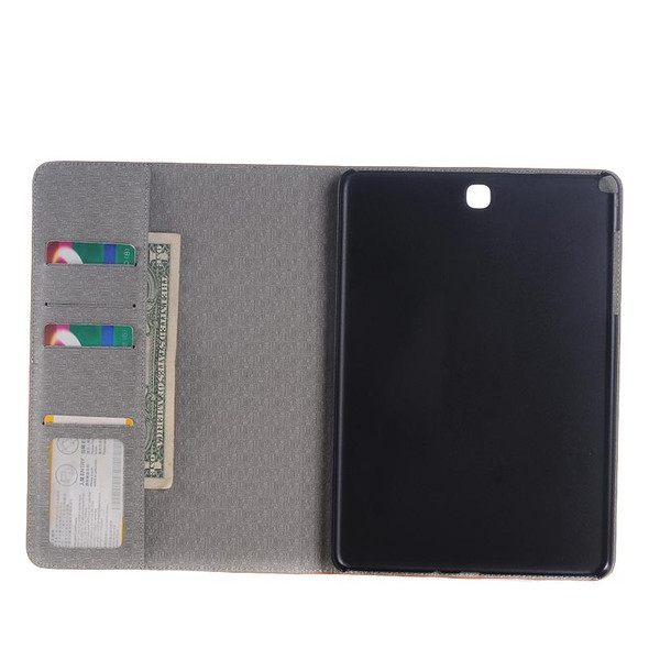 Map Pattern Leather Case with Holder & Card slots & Wallet for Galaxy Tab A 9.7 4G LTE / T555, Random Pattern Delivery
