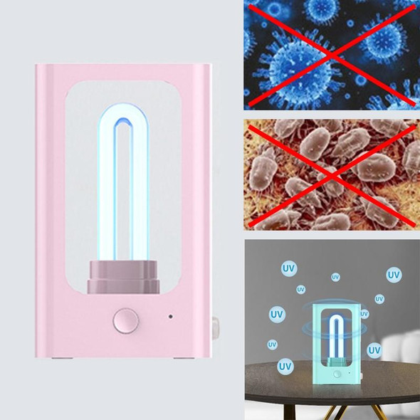 Intelligent Human Induction Portable UVC Sterilizer LED Light Underwear Disinfection Stick Lamp (Pink)