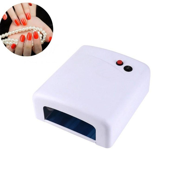 Nail Phototherapy Lamp 36W UV Baking Lamp Nail Polish Phototherapy Lamp, Plug Type:EU Plug(White)