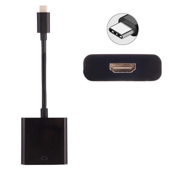 USB-C / Type-C 3.1 Male to HDMI female Adapter Cable, Length: About 10cm, - Galaxy S9 & S9 + & S8 & S8 + & Note 8 / HTC 10 / Huawei Mate 10 & Mate 10 Pro & P20 & P20 Pro / MacBook 12 inch / MacBook Pro