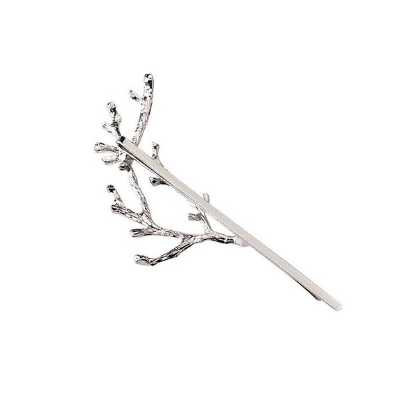 3 PCS Vintage Tree Branch Hair Clips Girls Alloy Hairpins, Length: 7.8 cm(Silver)