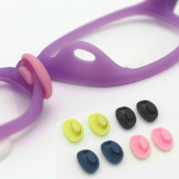 2 Pairs Glasses Accessories Bayonet Plastic Nose Pad Embedded Candy-colored Small Nose Pad Holder(Navy)