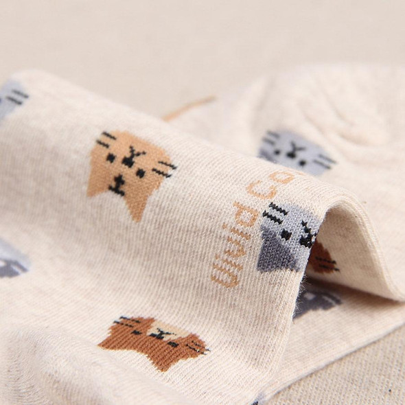 10 Pairs  Animal Cartoon Cat Lovely for Women Cotton Socks(3)