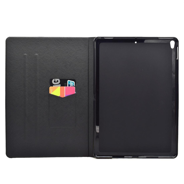 iPad Pro 10.5 inch TPU Horizontal Flip Leather Case with Holder & Card Slot & Sleep / Wake-up Function(Pink Marble)