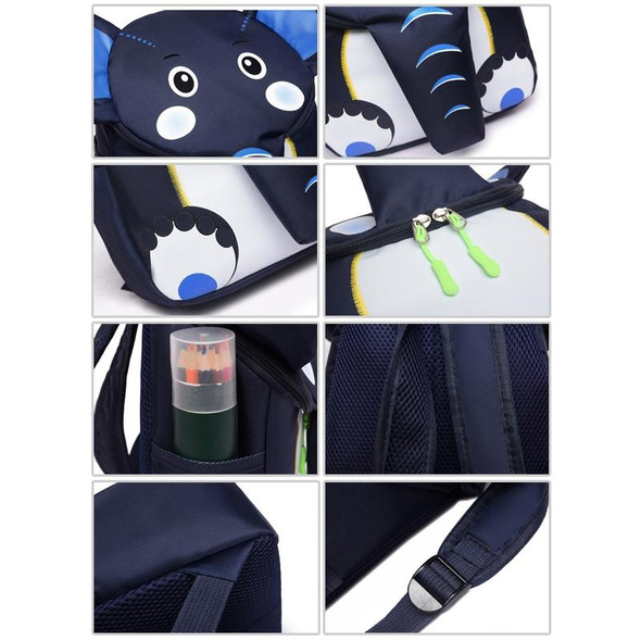 Elephant School Backpack for Children Cute 3D Animal Kids School Bags Boys Girls Schoolbag(Orange)
