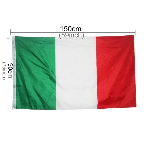 Polyester Material the Italian National Flag, Size: 150*90cm