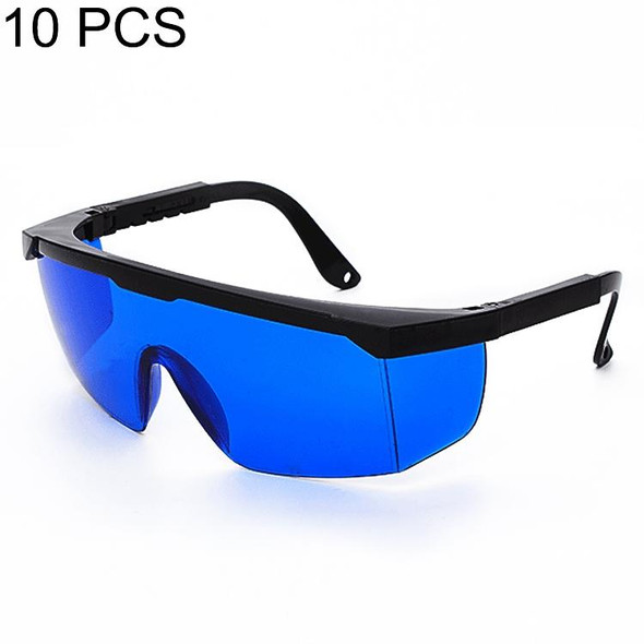 10 PCS Laser Protection Glasses Goggles Working Protective Glasses (Blue)