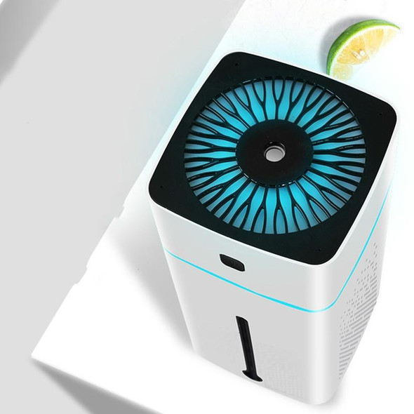 Ultrasonic Air Humidifier USB Essential Oil Aroma Diffuser LED Night Light Spray Mist Purifier, 1000ml(White)