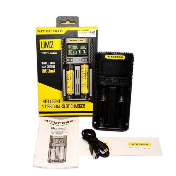 NITECORE Fast Lithium Battery Charger, US Plug, Model: UMS2