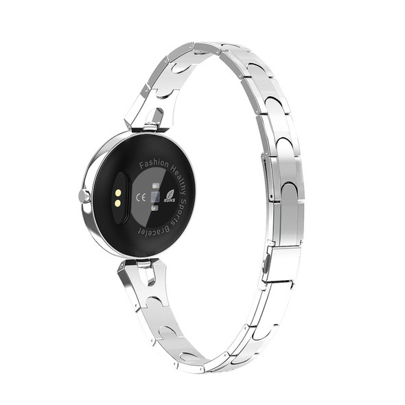 AK15 Fashion Smart Female Bracelet, 1.08 inch Color LCD Screen, IP67 Waterproof, Support Heart Rate Monitoring / Sleep Monitoring / Remote Photography (Silver)