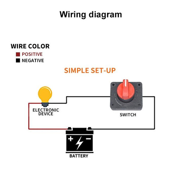 Car Motorcycles Battery Selector Isolator Disconnect Rotary Switch Cut