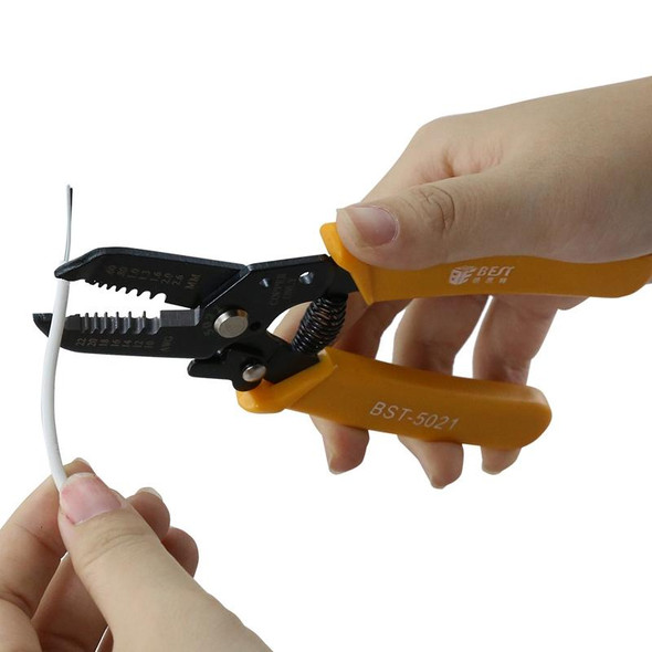 BEST-5021 0.6 ~ 2.6mm Portable Crimper Cable Stripping Wire Stripping Pliers