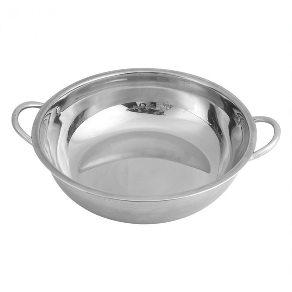 5 PCS Stainless Steel Hot Pot Thick Non-magnetic Clear Soup Pot Double-eared Hot Pot, Size:30cm