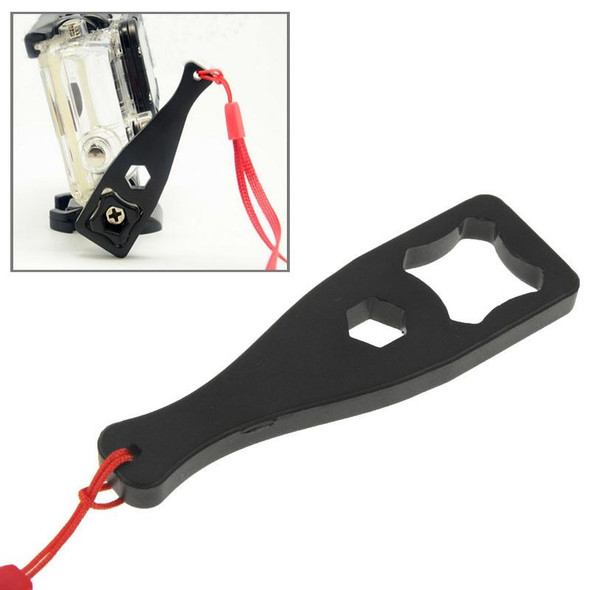 Universal Screw Rod Screw Cap Spanner Wrench Tool with Lanyard for GoPro HERO6 /5 /5 Session /4 Session /4 /3+ /3 /2 /1, Plastic Material