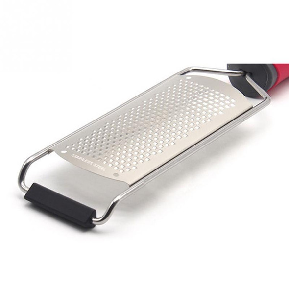 Cheese Grater Stainless Steel Blade Cheese Slicer Lemon Grater Chocolate Scraping Planer with Protective Cover(Black)