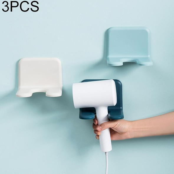 3 PCS Multifunctional Bathroom Punch-free Storage Sleeve Hair Dryer Bracket,  Random Color Delivery