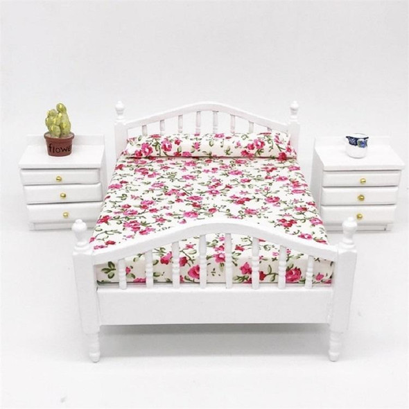 1:12 Doll House Bedroom Furniture Mini Bed