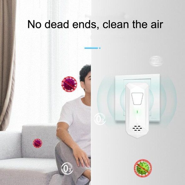 CT02 Negative Ion Air Purifier Pet Deodorant Removal Cleaner, Product specifications: US Plug(White)