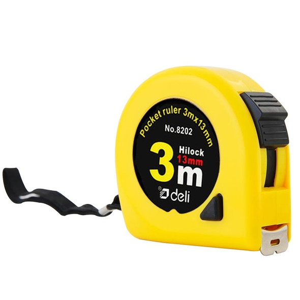 deli Retractable Ruler Measuring Tape Portable Pull Ruler Mini Tape Measure, Length: 3m