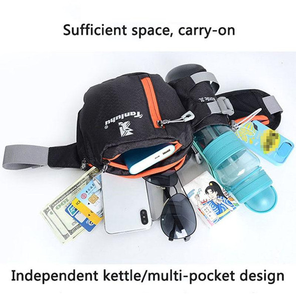 Tanluhu FK389 Outdoor Sports Waist Bag Multi-Purpose Running Water Bottle Bag Riding Carrying Case, Size: 2L(Black)