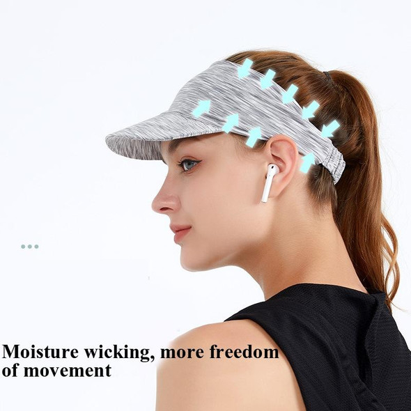 2 PCS Sports Headband Empty Top Hat Summer Outdoor Sunscreen Breathable Riding And Running Peaked Cap - Men And Women, Size: Free Szie(Seven Colorful)