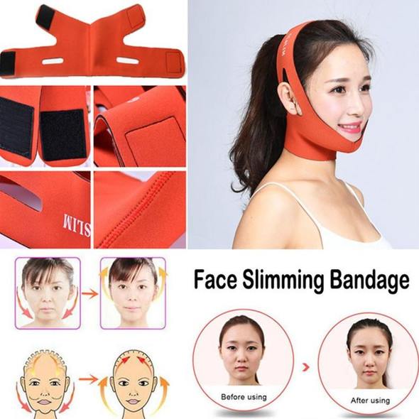 2 PCS Female Facial Care Lifting Firming Bandage(Purple)