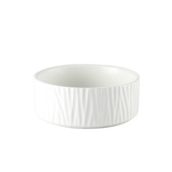 13cm/400ml Cat Dog Food Bowl Pet Ceramic Bowl, Style:Bowl(White)