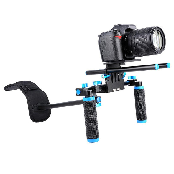 YELANGU YLG0102A-A01 Dual Handle Shoulder Mount Support Kit DSLR Rig(Black)