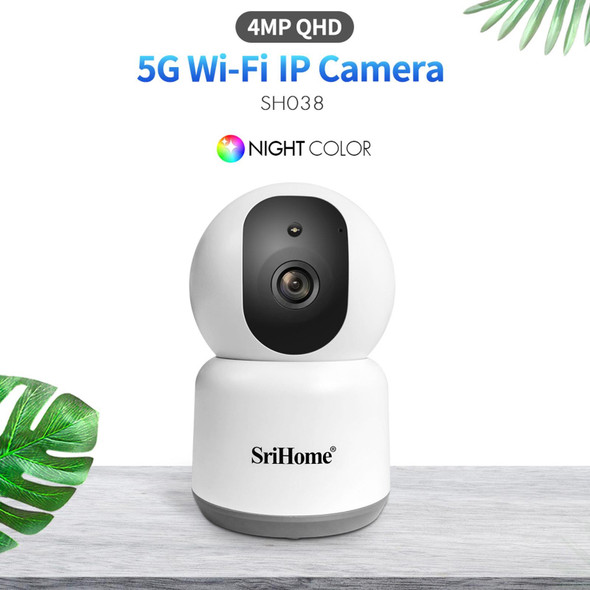 SirHome SH038 4.0 Million Pixels QHD 2.4G/5G WiFi IP Camera, Support Night Color & Motion Detection & Two Way Talk & Human Detection & TF Card, AU Plug