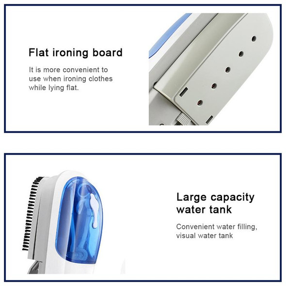 JK-2106 Multi-function Handheld Household Wash Dry-clean Ironing Steam Brush, EU Plug