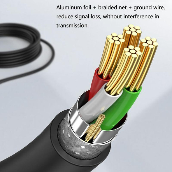 3 PCS Jasoz USB Printing Data Cable Oxygen-Free Copper Core, Cable Length: 3m