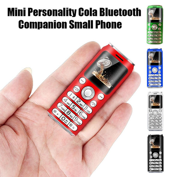 Satrend K8 Mini Mobile Phone, 1.0 inch, Hands Free Bluetooth Dialer Headphone, MP3 Music, Dual SIM, Network: 2G(White)