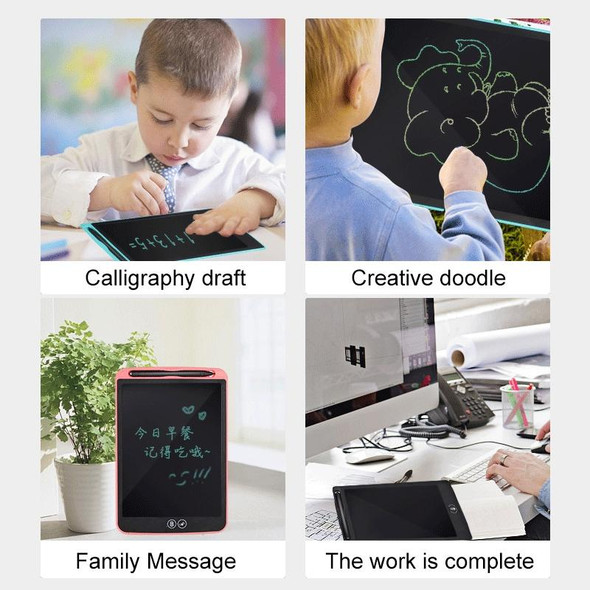 8.5 inch LCD Handwriting Board Children Drawing Graffiti Handwriting Board, Style:Colorful, Frame Color:Green