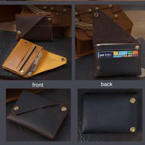 18K-120 Leatherette Bank Card Storage Bag Card Holder(Coffee)