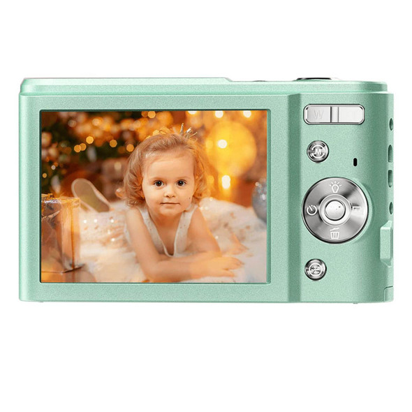 DC311 2.4 inch 36MP 16X Zoom 2.7K Full HD Digital Camera Children Card Camera, EU Plug(Green)