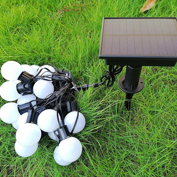 G40 Bulb Bluetooth Smart RGB String Lights Outdoor Decoration, Spec: 5m 25 LEDs-Solar Power