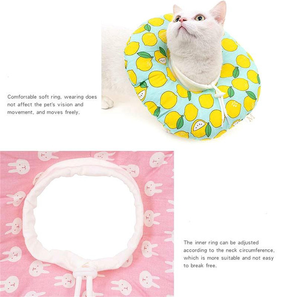 2 PCS Cat Anti-Lick And Anti-Bite Soft Ring Dog Collar Pet Supplies, Size:S(Small Cherry)