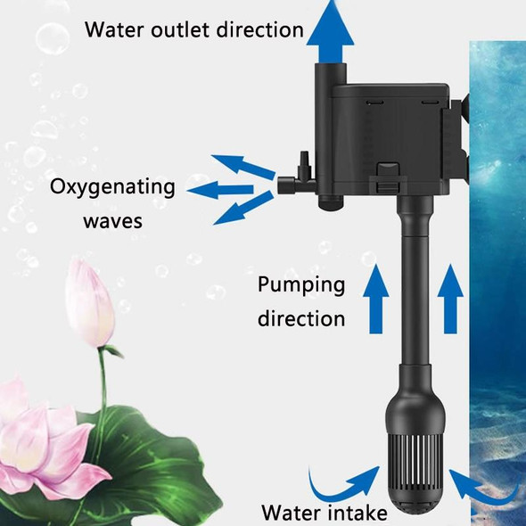 Multifunctional Fish Tank Filter Oxygenation Silent Pump, CN Plug, Specification:JP-900GS