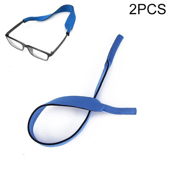 2 PCS Neoprene Diving Swimming Glasses Band Sunglasses Sponge Rope(Blue)