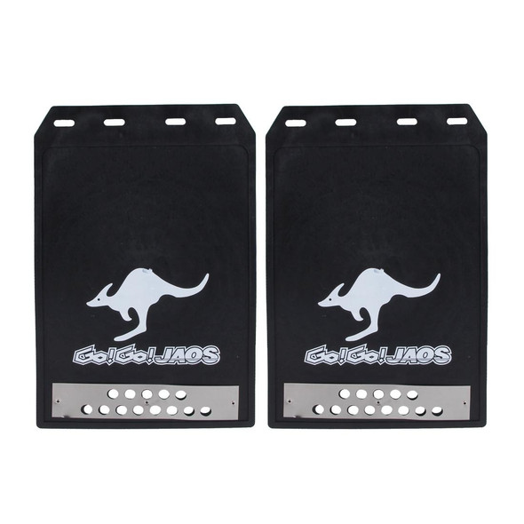 2 PCS WS-003 Premium Heavy Duty Molded Splash Mud Flaps Auto Front and Rear Guards, Small Size, Random Pattern Delivery(Black)