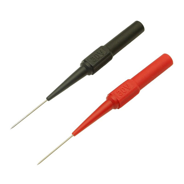 30V Multimeter Test Pen Test Probe Long and Thin Tip Probe Banana Jack Pin Auto Car Repair Accessories Tool(Red)