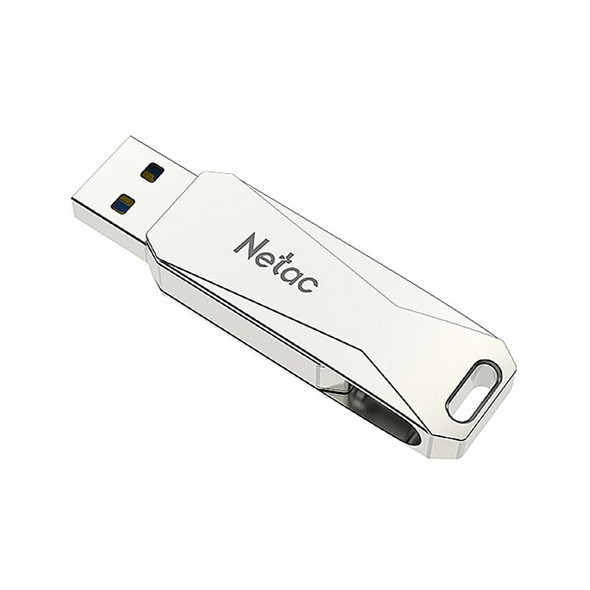 Netac U782C 32GB USB-C / Type-C + USB 3.0 360 Degrees Rotation Zinc Alloy Flash Drive OTG U Disk