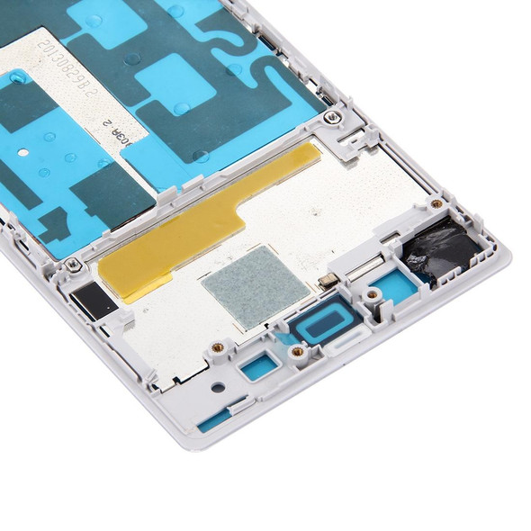 Front Housing LCD Frame Bezel Plate  for Sony Xperia Z1 / C6902 / L39h / C6903 / C6906 / C6943(White)