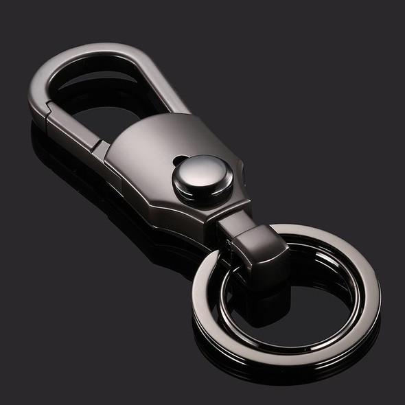 JOBON ZB-098 Car Keychain Men Waist Holding Key Pendant Ring(Black Nickel)