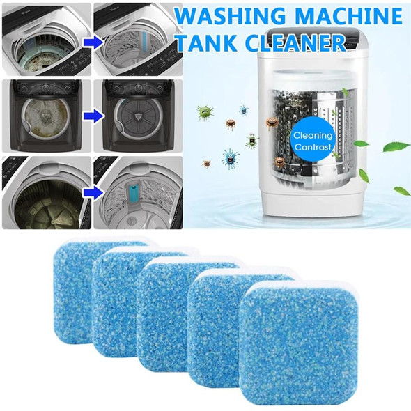 30 PCS  Bathroom Accessories Set Washing Machine Cleaning Detergent Effervescent Tablet Washer Cleaner(Blue)