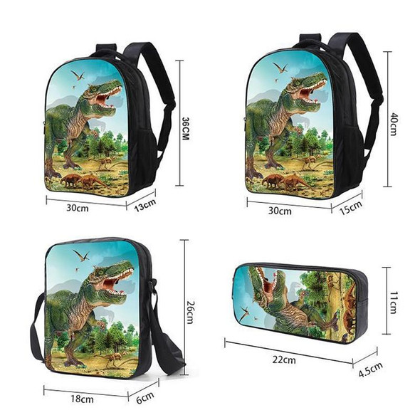14-inch ZZ11 Child Dinosaur School Bag Kindergarten Pupils Backpack