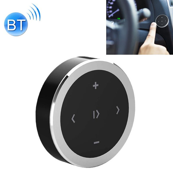 Car Wireless Bluetooth Controller Mobile Phone Multimedia Multi-functional Steering Wheel Remote Controller(Silver)