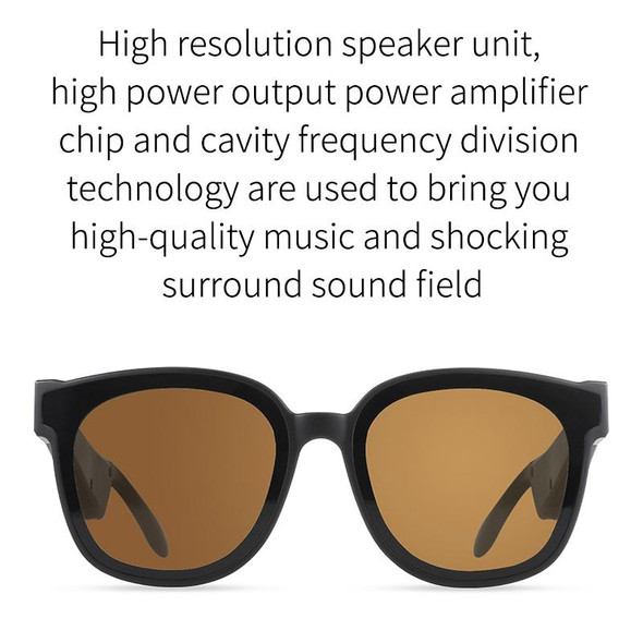 A13 Smart Audio Sunglasses Bluetooth Earphone(Brown)